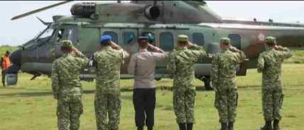 Kapolres Garut Sambut Menhan Sjafrie Sjamsudin di Cikelet, Perkuat Keamanan Wilayah Selatan